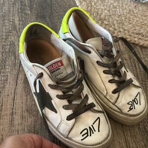 Golden goose may low sneakers for kids size 32 (1 US) little kid